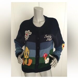 Teddy Fresh Looney Tunes Cardigan Size L